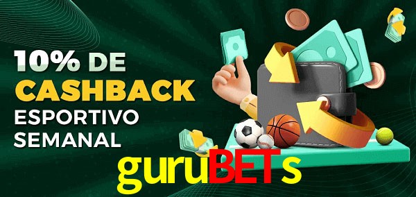 10% de bônus de cashback na gurubets